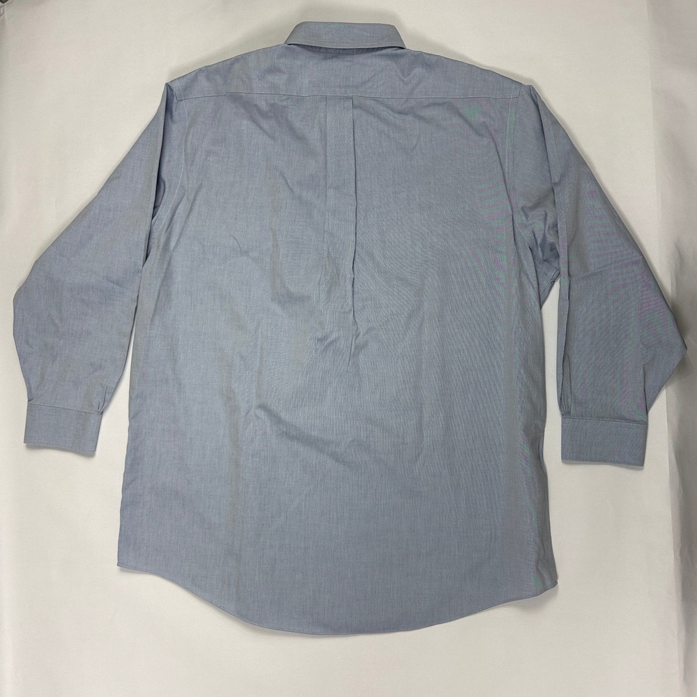 Brooks Brothers 346 Mens 17.5 2/3 Blue Oxford Button Down Shirt Regular Fit - Picture 2 of 7